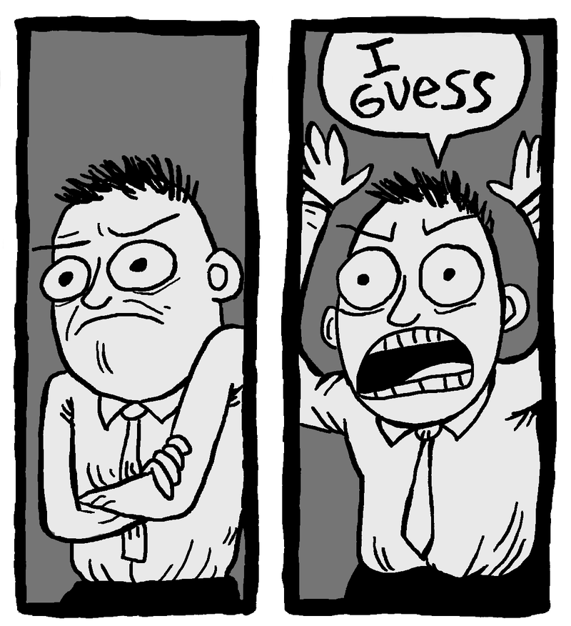 Caricature of me when they ask me to do something that requires me to drive in.